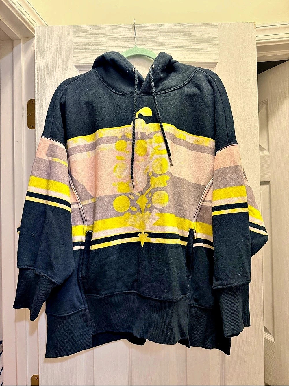 Fp movement logo hoodie pink black new
